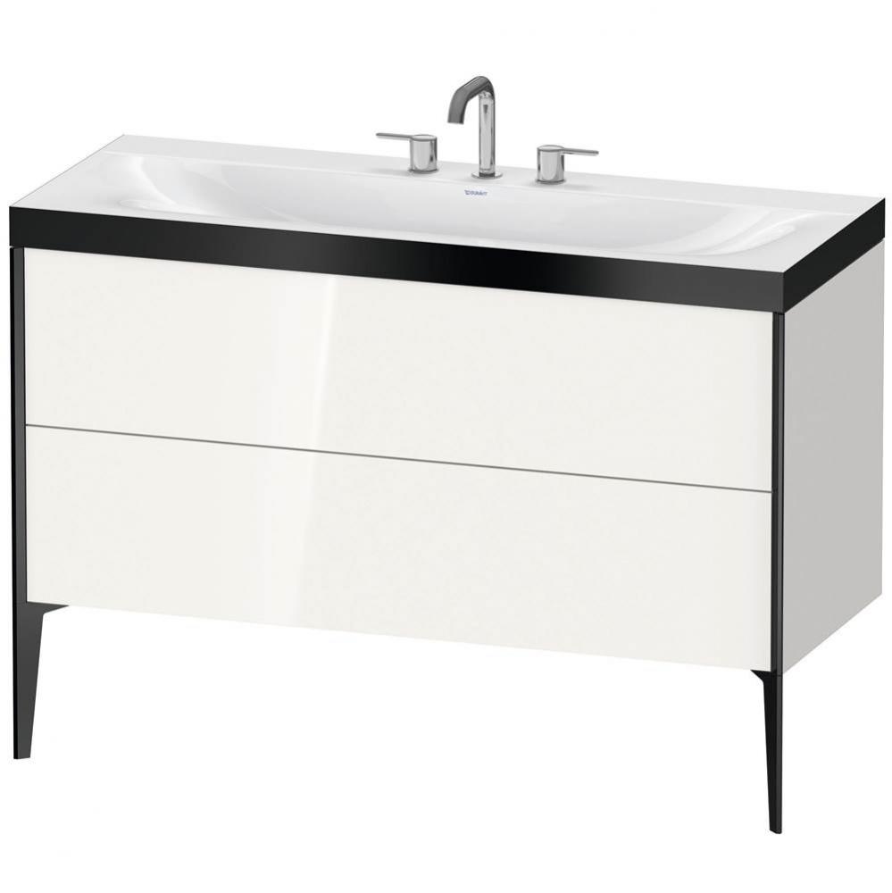 Duravit XViu C-Bonded Floorstanding Vanity  White High Gloss