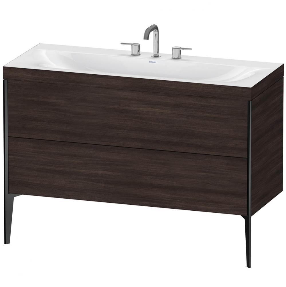 Duravit XViu C-Bonded Floorstanding Vanity  Chestnut Dark