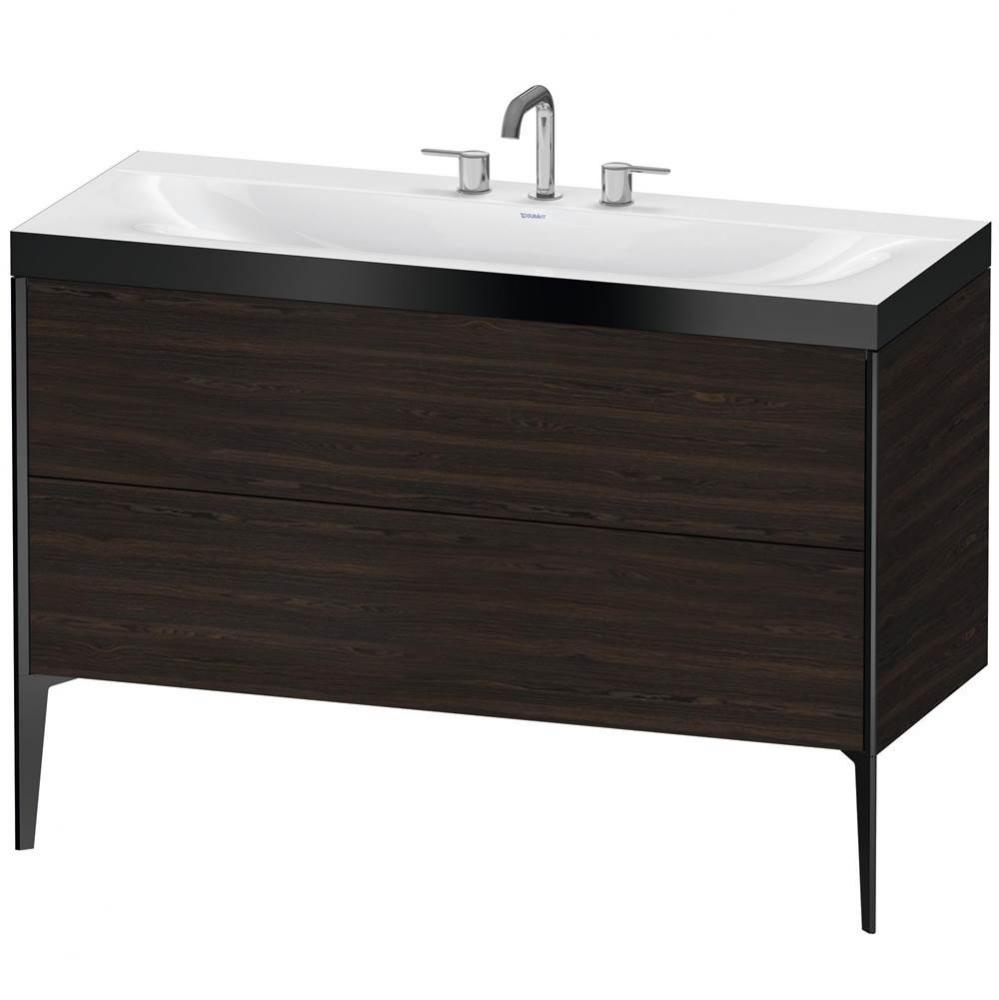 Duravit XViu C-Bonded Floorstanding Vanity  Brushed Walnut