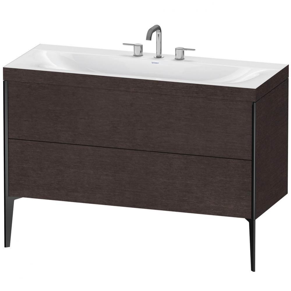 Duravit XViu C-Bonded Floorstanding Vanity  Brushed Dark Oak