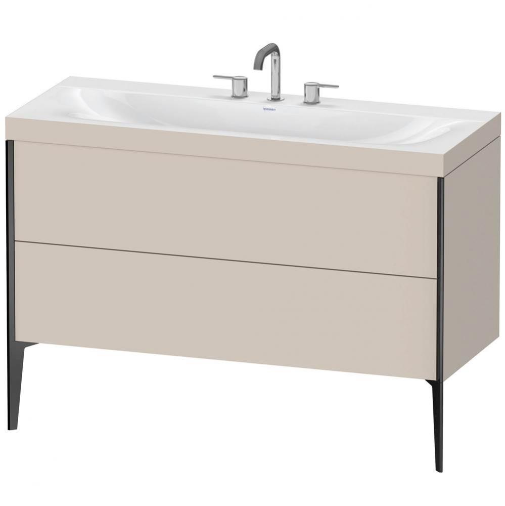 Duravit XViu C-Bonded Floorstanding Vanity  Taupe Matte