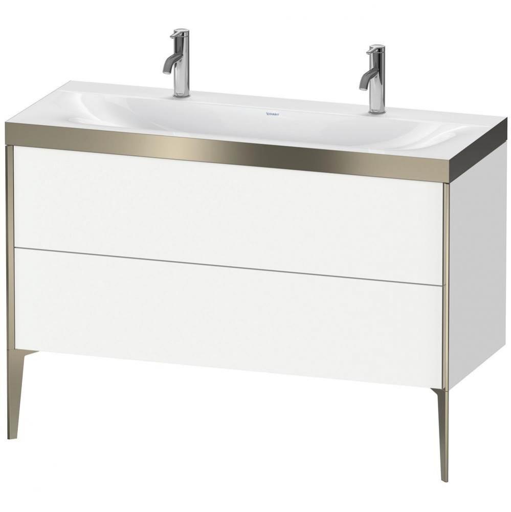 Duravit XViu Two Drawer C-Bonded Floorstanding Vanity Kit White