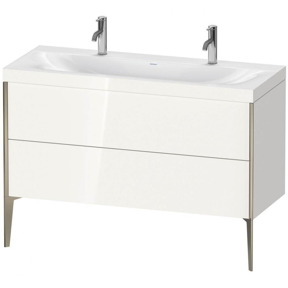 Duravit XViu Two Drawer C-Bonded Floorstanding Vanity Kit White