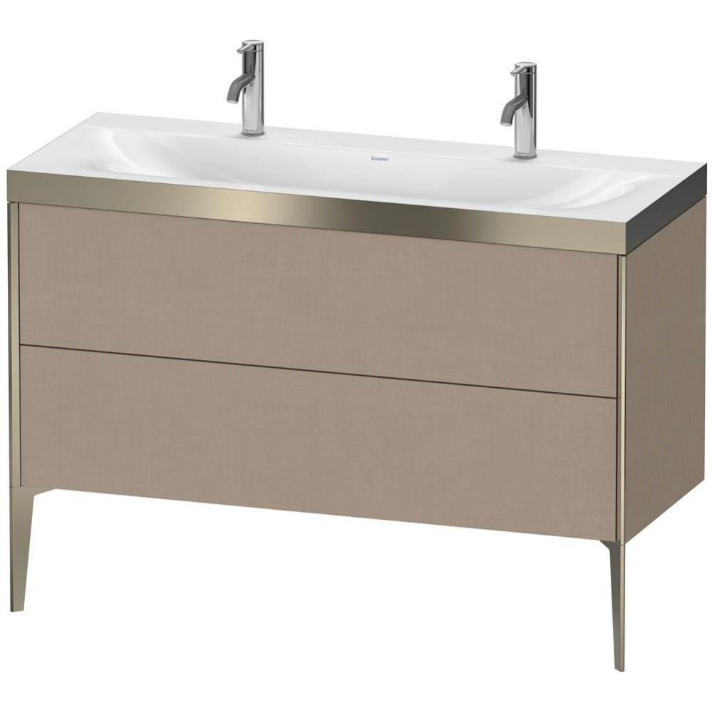 Duravit XViu Two Drawer C-Bonded Floorstanding Vanity Kit Linen