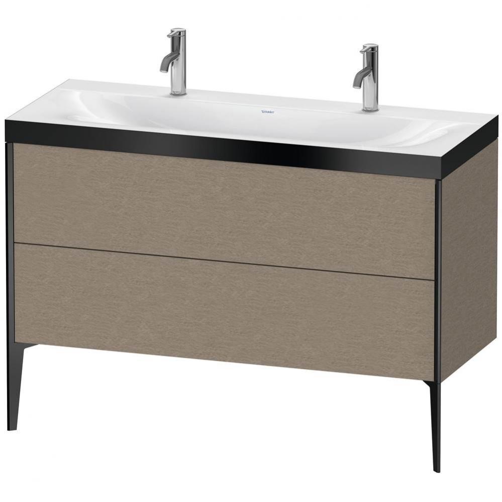 Duravit XViu Two Drawer C-Bonded Floorstanding Vanity Kit Cashmere Oak