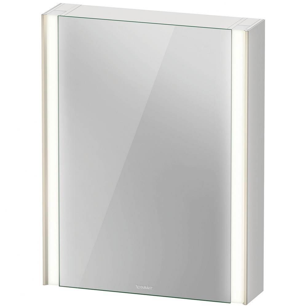 Duravit XViu Mirror Cabinet with lighting  Black Matte