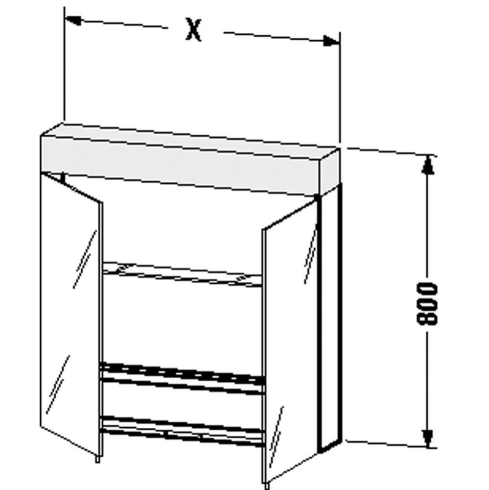 Duravit Vero Mirror Cabinet