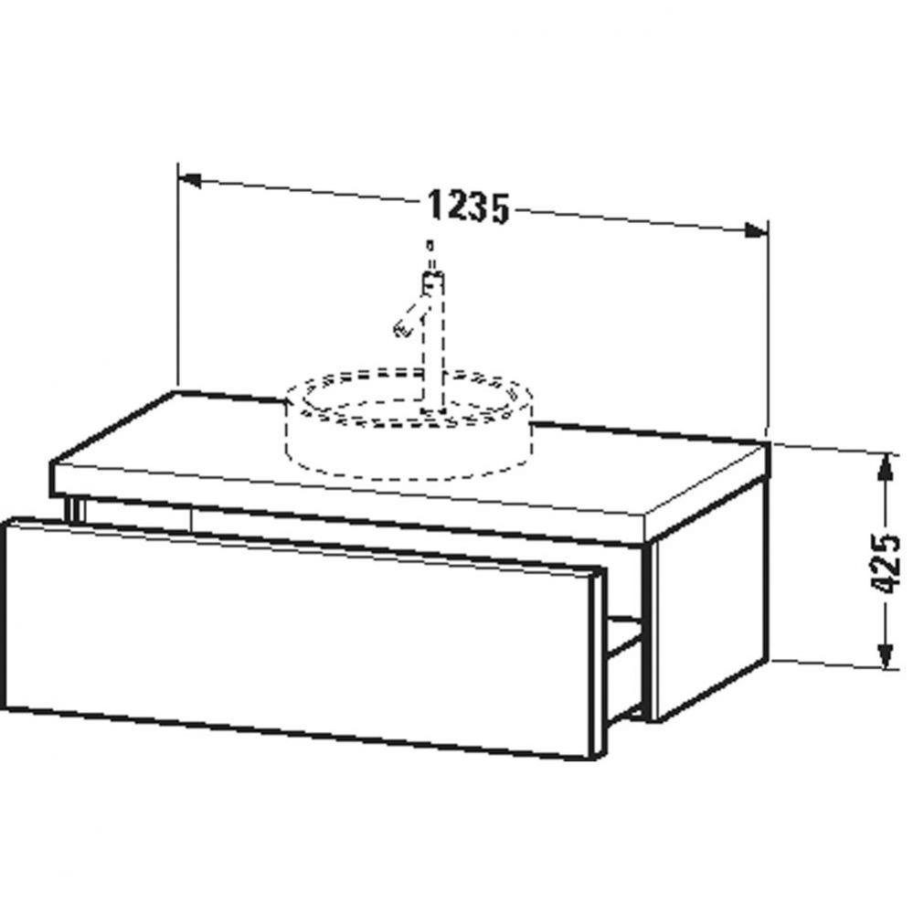 S1 vanity unit 22 1/4''x48 5/8'' - American