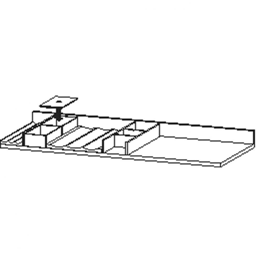 Interior system 950mm w/o siphon cut-out, Maple