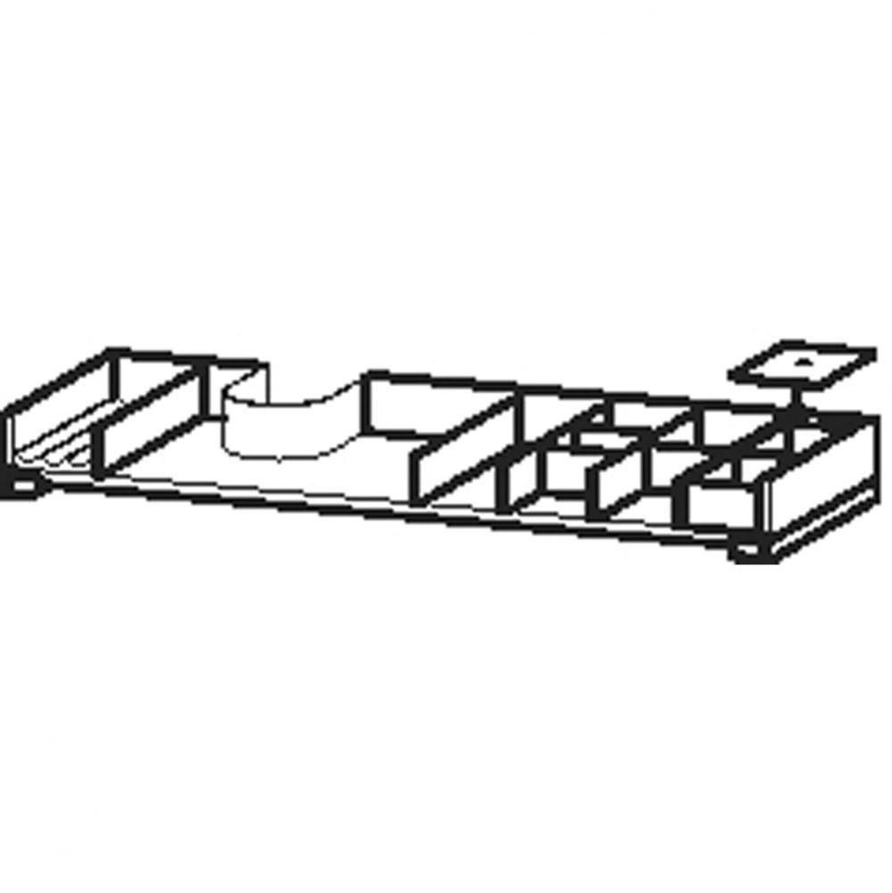 Interior system 1020mm with siphon cut-out asym.,