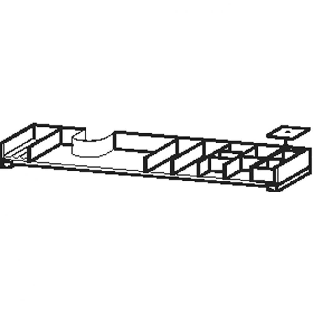 Interior system 1220mm with siphon cut-out asym.,