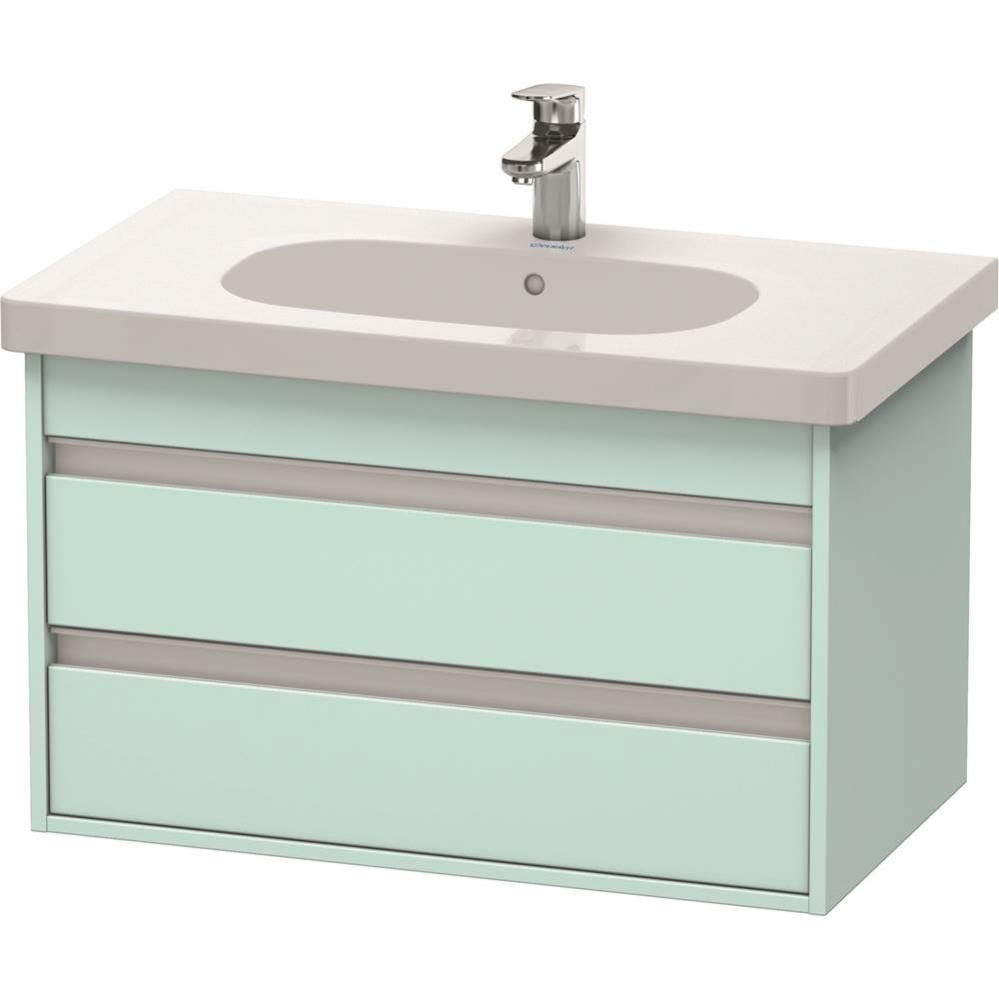 Duravit Ketho Vanity Unit Wall-Mounted  Light Blue Matte