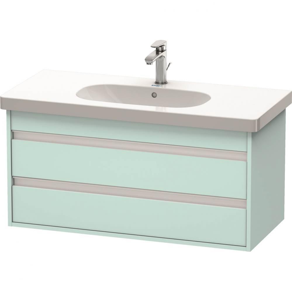 Duravit Ketho Vanity Unit Wall-Mounted  Light Blue Matte