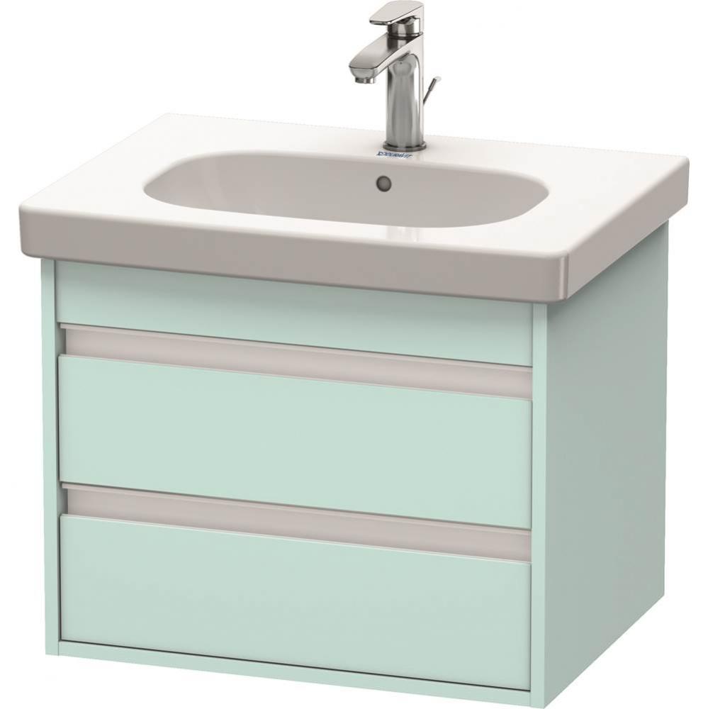 Duravit Ketho Vanity Unit Wall-Mounted  Light Blue Matte