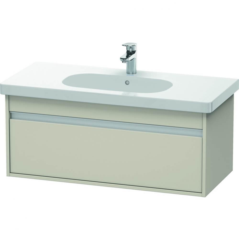 Duravit Ketho Wall-Mount Vanity Unit Taupe