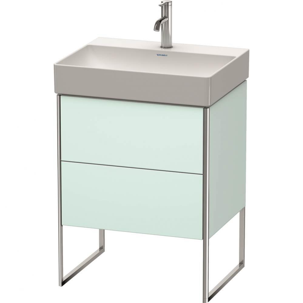 Duravit XSquare Floor Standing Vanity Unit  Light Blue Matte