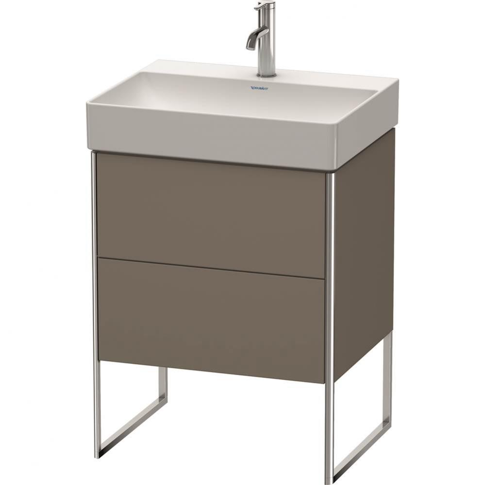 Duravit XSquare Floor Standing Vanity Unit  Flannel Gray Satin Matte