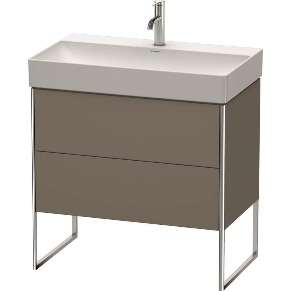 Duravit XSquare Floor Standing Vanity Unit  Flannel Gray Satin Matte