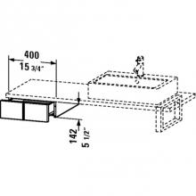 Duravit VE656704343 - Low cabinet f. console Vero, 1 drawer,