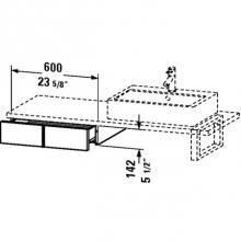 Duravit VE656901818 - Low cabinet f. console Vero, 1 drawer,