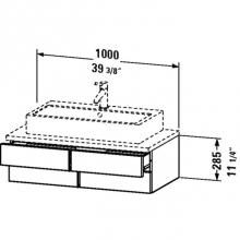 Duravit VE657203131 - Vanity Unit f.Console         Vero 2 drawers,