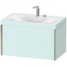 Duravit XV4610EB109C - Duravit XViu One Drawer C-Bonded Wall-Mount Vanity Kit Light Blue