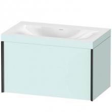 Duravit XV4610NB209C - Duravit XViu One Drawer C-Bonded Wall-Mount Vanity Kit Light Blue