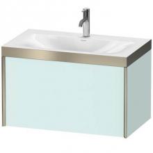 Duravit XV4610OB109P - Duravit XViu One Drawer C-Bonded Wall-Mount Vanity Kit Light Blue