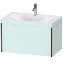 Duravit XV4610OB209C - Duravit XViu One Drawer C-Bonded Wall-Mount Vanity Kit Light Blue