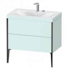 Duravit XV4710EB209C - Duravit XViu Two Drawer C-Bonded Floorstanding Vanity Kit Light Blue