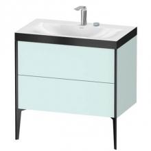 Duravit XV4710EB209P - Duravit XViu Two Drawer C-Bonded Floorstanding Vanity Kit Light Blue