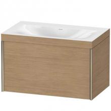 Duravit XV4610NB151C - Duravit XViu One Drawer C-Bonded Wall-Mount Vanity Kit Pine Terra