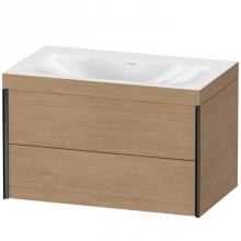 Duravit XV4615NB251C - Duravit XViu Two Drawer C-Bonded Wall-Mount Vanity Kit Pine Terra