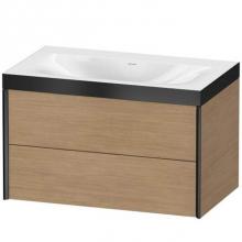 Duravit XV4615NB251P - Duravit XViu Two Drawer C-Bonded Wall-Mount Vanity Kit Pine Terra