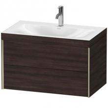 Duravit XV4615OB152C - Duravit XViu Two Drawer C-Bonded Wall-Mount Vanity Kit European Oak