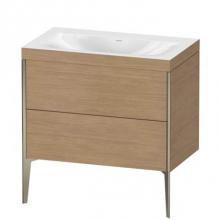 Duravit XV4710NB151C - Duravit XViu Two Drawer C-Bonded Floorstanding Vanity Kit Pine Terra