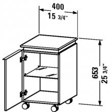 Duravit DN2525R5314 - DN Mobile storage unit 460x400x653 Chestnut