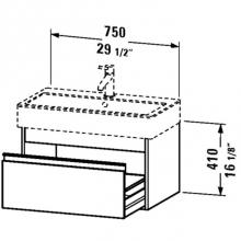 Duravit KT668701414 - KT vanity unit 17 3/8''x29 1/2'' for No.045480 -