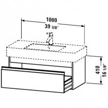 Duravit KT669101414 - KT vanity unit 17 7/8''x39 3/8'' for No.032910 -