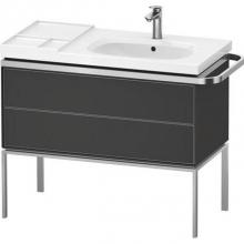 Duravit AU4577058580000 - Duravit Aurena 38 3/4'' Wall Mount Two Drawer Single Vanity Cabinet in Satin Matte Graph