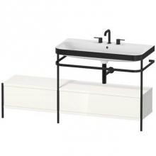 Duravit HP4758T2222 - Duravit Happy D.2 Plus C-Bonded Set With Metal Console  White High Gloss