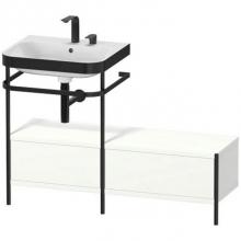 Duravit HP4760E3636 - Happy D.2 Plus C-Bonded Vanity Kit with Sink and Metal Console White