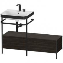 Duravit HP4760E6969 - Happy D.2 Plus C-Bonded Vanity Kit with Sink and Metal Console Walnut Brushed