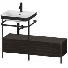 Duravit HP4760O6969 - Happy D.2 Plus C-Bonded Vanity Kit with Sink and Metal Console Walnut Brushed