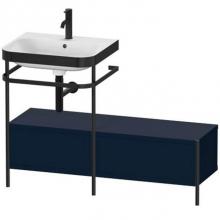 Duravit HP4760O9898 - Happy D.2 Plus C-Bonded Vanity Kit with Sink and Metal Console Midnight Blue