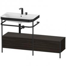 Duravit HP4762E6969 - Happy D.2 Plus C-Bonded Vanity Kit with Sink and Metal Console Walnut Brushed