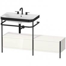 Duravit HP4762T2222 - Duravit Happy D.2 Plus C-Bonded Set With Metal Console  White High Gloss