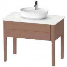 Duravit LU956405454 - Duravit Luv One Drawer Floorstanding Vanity Unit Almond