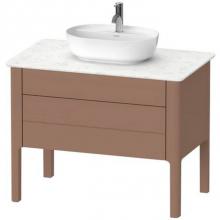 Duravit LU956905454 - Duravit Luv One Drawer Floorstanding Vanity Unit Almond