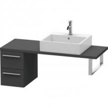 Duravit XL542504949 - Duravit X-Large Vanity Unit for Console  Graphite Matte